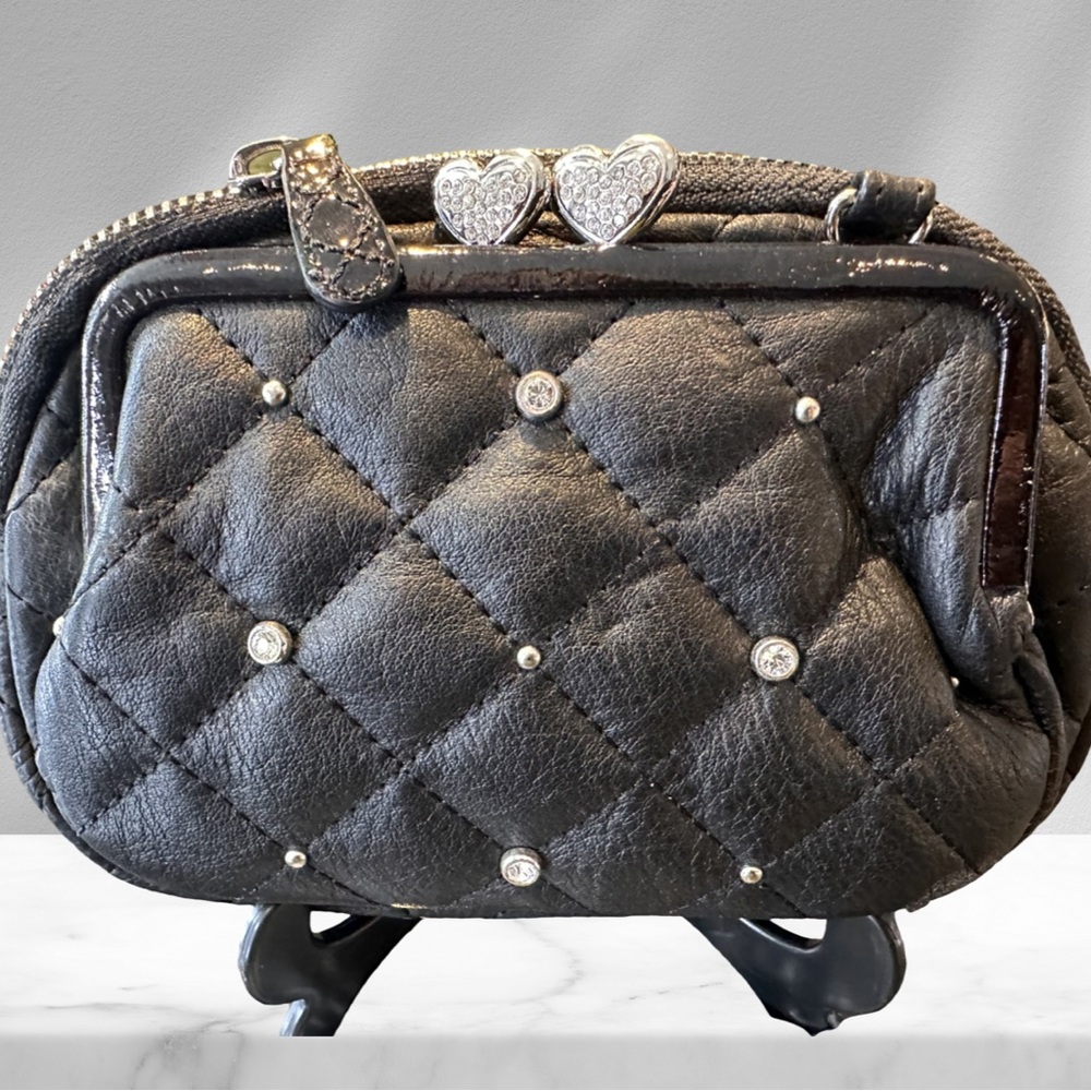 Brighton Convertible Multi Use Leather and Crystal Crossbody NWOT